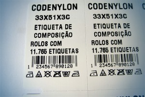 Nylon resinado para etiqueta de composição